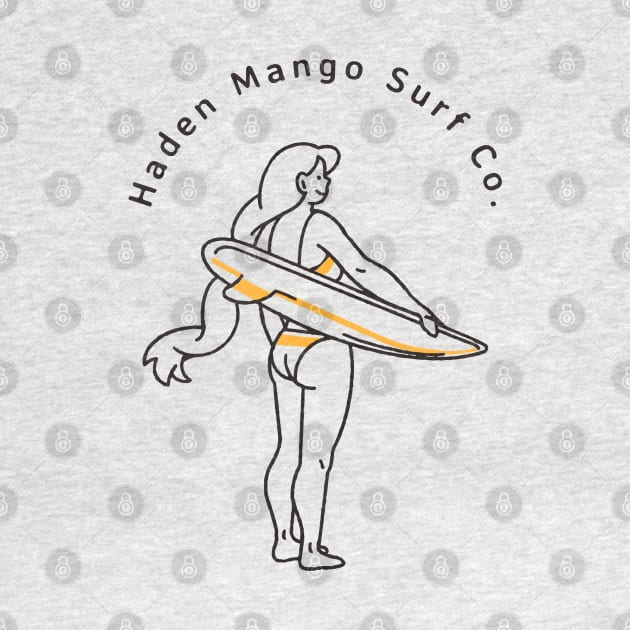 Surfer Girl Ready to Shread by Hayden Mango Collective 